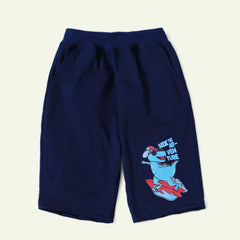 Navy Blue Dino Shorts - Him