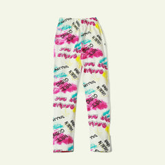 White/Pink Printed Tights - Her