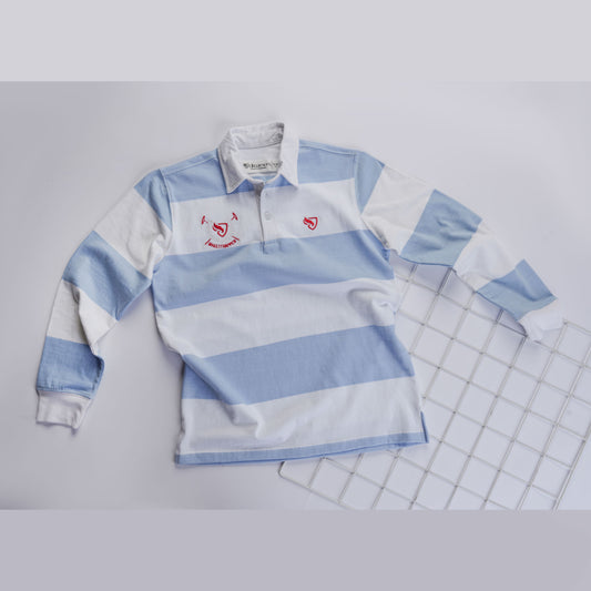 Blue & White Polo - Him