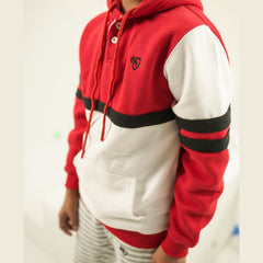 Red & White Signature Hoodie - Him/Her