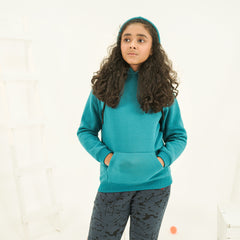 Turquoise Pull Over Hoodie - Him/Her