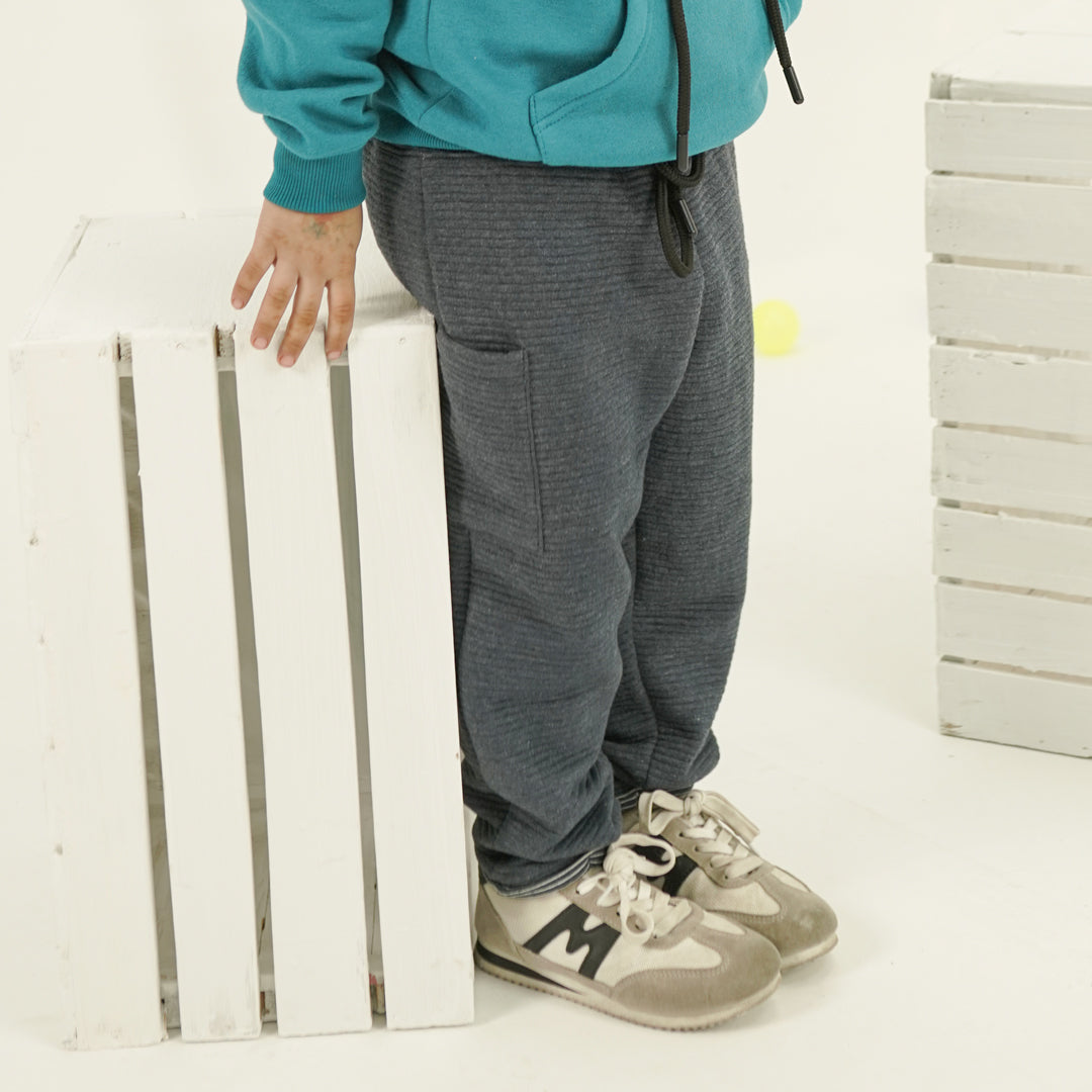 Active Hoodie & Striped Trouser Set for Kids