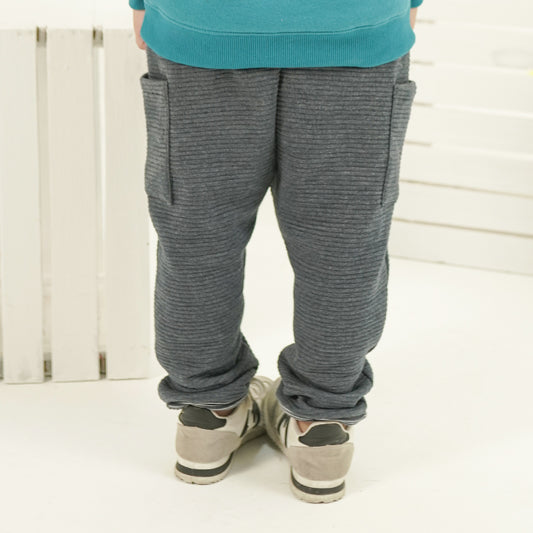 Active Hoodie & Striped Trouser Set for Kids