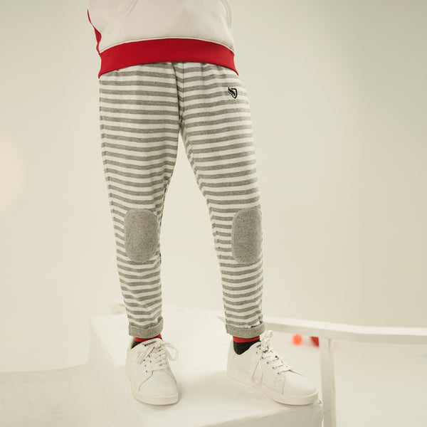 White & Grey Lining Trouser - Him/Her