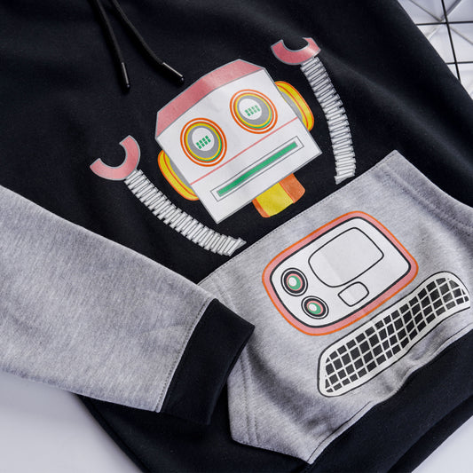 Robot Hoodie - Him/Her